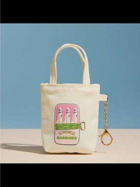 🆕🐟MINI SARDINE KEY CHAIN CANVAS POUCH